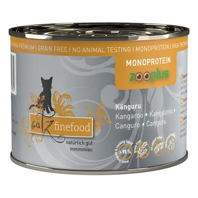 Korzystny pakiet catz finefood monoproteinowa zooplus, 24 x 200 g - Kangur