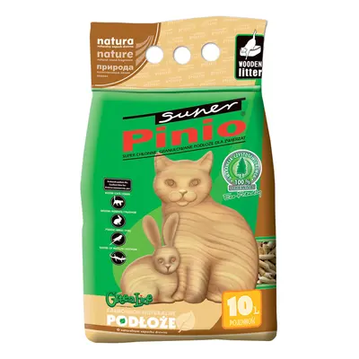 Benek Super Pinio żwirek dla kota - 2 x 10 l (ok. 12 kg), naturalny