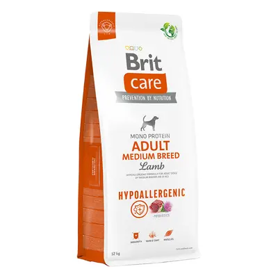 Brit Care Dog Hypoallergenic Adult Medium Breed, jagnięcina i ryż - 12 kg