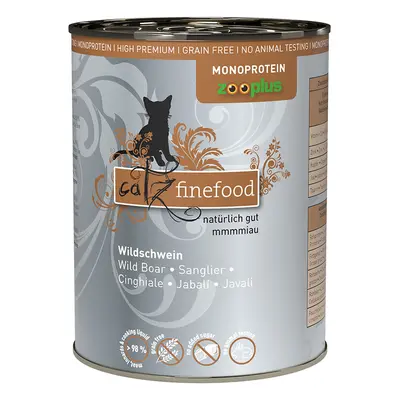 Pakiet mieszany catz finefood karma mokra monoproteinowa zooplus, 24 x 400 g - Dziczyzna