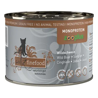 Catz finefood monoproteinowa zooplus 6 x 200 g - Dzik