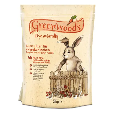 Greenwoods pokarm dla królików miniaturowych - 3 kg