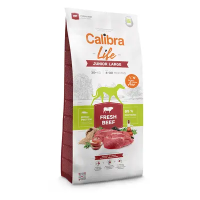 Calibra Life Junior Large Breed, ze świeżą wołowiną - 2 x 12 kg