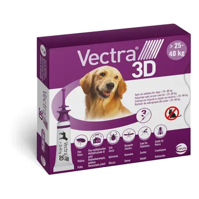 Vectra 3D dla psów, L (25-40 kg), preparat na pchły, kleszcze, komary i moskity - 6 pipet x 4,7 