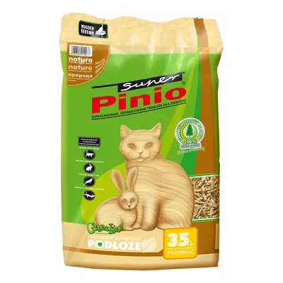 Benek Super Pinio żwirek dla kota - 2 x 35 l (ok. 42 kg), naturalny