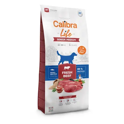 Calibra Life Senior Medium Breed, ze świeżą wołowiną - 2 x 12 kg