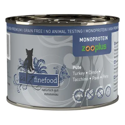 Korzystny pakiet catz finefood monoproteinowa zooplus, 24 x 200 g - Indyk