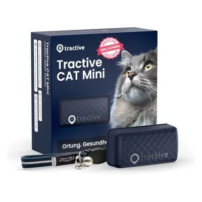 Tractive GPS CAT Mini, tracker dla kota - Ciemnoniebieski