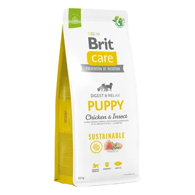 Brit Care Dog Sustainable Puppy, kurczak i insekty - 2 x 12 kg