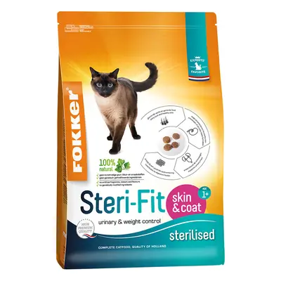 Fokker Cat Steri-Fit Skin & Coat karma dla kotów - Podwójne opakowanie: 2 x 10 kg