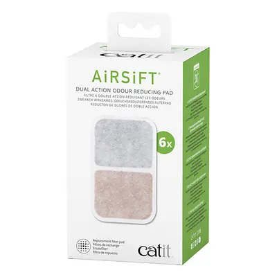 Catit Airsift Dual Action wkłady filtrujące zapachy - 6 sztuk