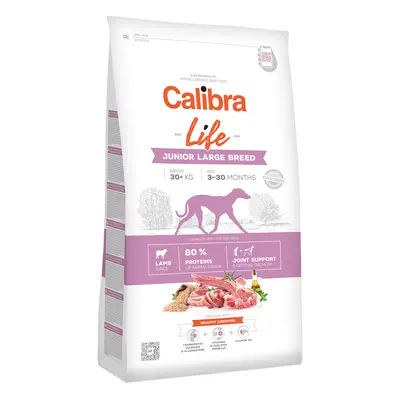 Calibra Dog Life Junior Jagnięcina dla dużych ras - wygodne opakowanie: 2 x 12 kg