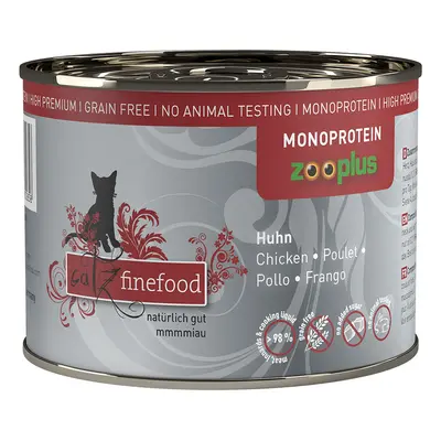 Korzystny pakiet catz finefood monoproteinowa zooplus, 24 x 200 g - Kurczak