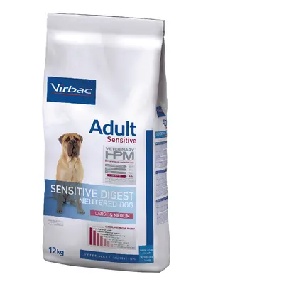 Virbac HPM Adult Sensitive Neutered Large & Medium dla psów - 12 kg