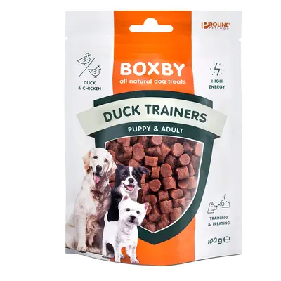 10% taniej! Przysmaki dla psa Boxby, różne rodzaje - Duck Trainers, 2 x 100 g