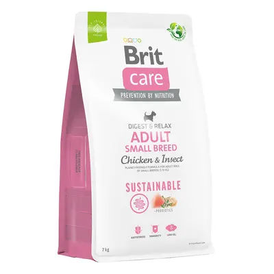 Brit Care Dog Sustainable Adult Small Breed, kurczak i insekty - 2 x 7 kg