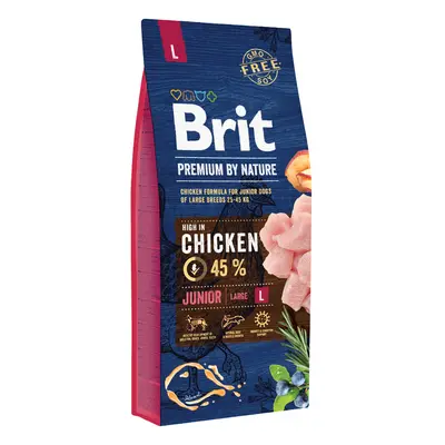 Brit Premium by Nature Junior Large Breed, kurczak - 2 x 15 kg