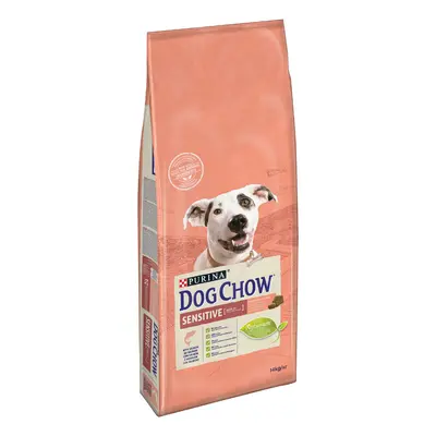 Dwupak PURINA Dog Chow, 2 x 14 kg - Adult Sensitive Salmon & Rice, łosoś i ryż