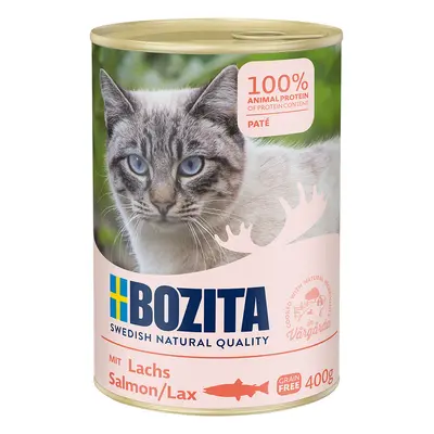 10 + 2 gratis! Bozita, mokra karma dla kota, 12 x 400 g - Łosoś