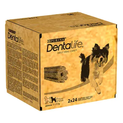 25% taniej! Purina Dentalife, różne rodzaje - Codzienna pielęgnacja zębów dla średnich psów, 2 x