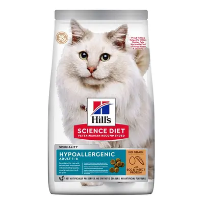 Hill's Science Plan Adult Hypoallergenic No Grain, z jajkiem i białkiem owadów - 1,5 kg