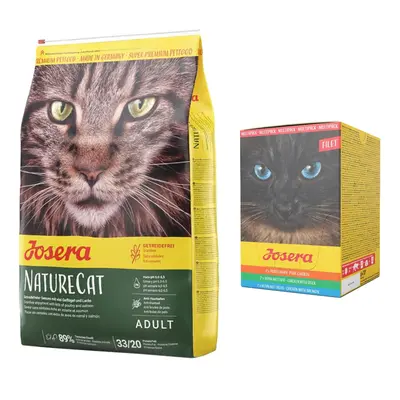 Zestaw: 10 kg Josera + Josera Filet, saszetki, 6 x 70 g w super cenie! - Nature Cat, 10 kg