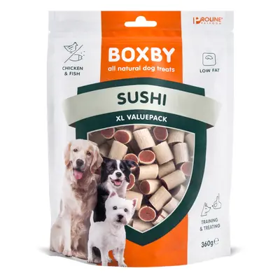 10% taniej! Przysmaki dla psa Boxby, różne rodzaje - Sushi, 2 x 360 g