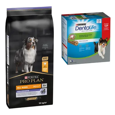 Purina Pro Plan, karma sucha dla psa + przysmak do gryzienia Purina Dentalife gratis! - All Size