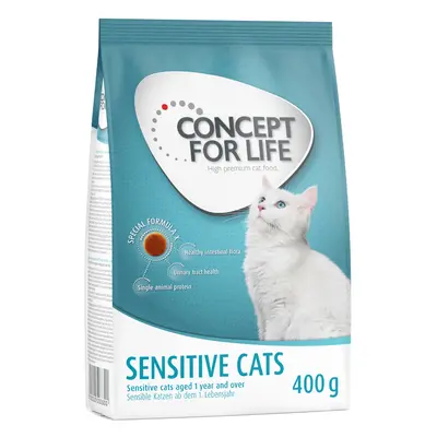 5 zł taniej! Concept for Life, sucha karma, 400 g - Sensitive Cats - ulepszona receptura!