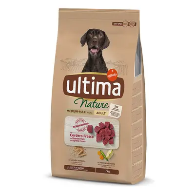 20% taniej! Ultima, karma sucha dla psa - Nature Medium - Maxi, jagnięcina, 2 x 7 kg