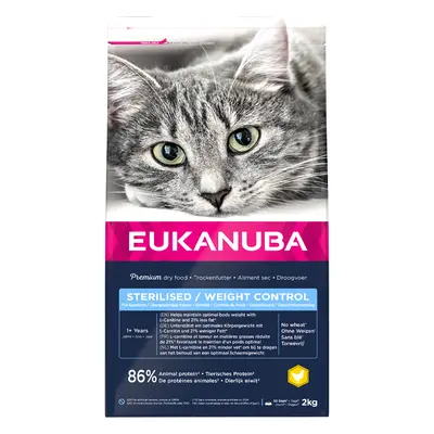 20% taniej! Eukanuba, karma sucha dla kota, 2 kg - Sterilised / Weight Control Adult