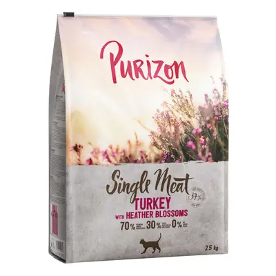 10% taniej! Purizon, karma sucha dla kota, 2,5 kg - Single Meat, indyk z kwiatami wrzosu