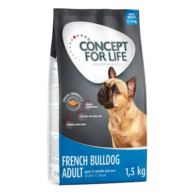 20% taniej! Concept for Life, 4 x 1 kg / 1,5 kg - French Bulldog Adult, 4 x 1,5 kg