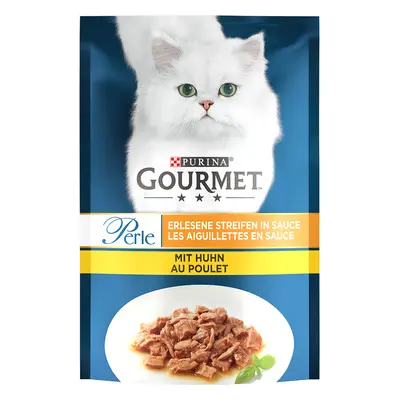 15% taniej! Gourmet Perle w sosie, karma mokra dla kota, różne rodzaje, 26 x 85 g - Kurczak