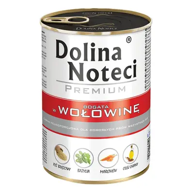 Megapakiet Dolina Noteci Premium, 24 x 400 g - Mix (jagnięcina, wołowina, indyk, kaczka)