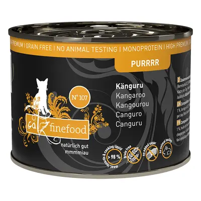 Catz finefood Purrrr w puszkach, 6 x 200 g / 190 g - No. 107, kangur (6 x 200 g)