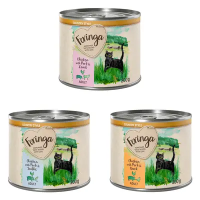 Feringa Country Style Menu, 6 x 200 g - Pakiet mieszany II: kaczka, jagnięcina, czarniak