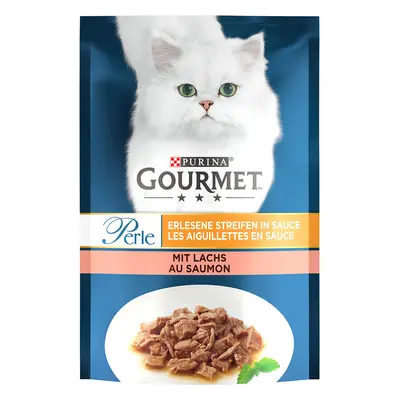 15% taniej! Gourmet Perle w sosie, karma mokra dla kota, różne rodzaje, 26 x 85 g - Łosoś