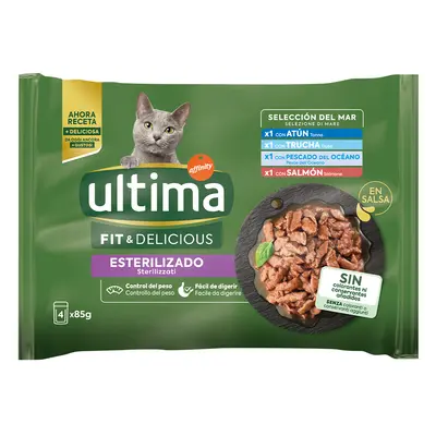 25% taniej! Ultima, karma mokra dla kota, 96 x 85 g - Cat Sterilized, wybór rybny