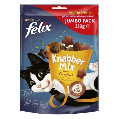 20% taniej! 2 x Felix, przysmaki dla kota, różne rodzaje - KnabberMix: Original, 2 x 330 g