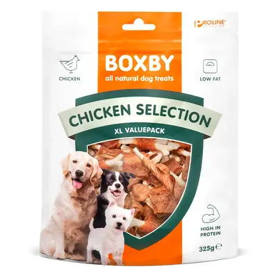 10% taniej! Przysmaki dla psa Boxby, różne rodzaje - Snacks Chicken Selection, 2 x 325 g