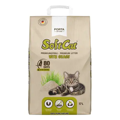 Porta SoftCat Grass, żwirek dla kota - 2 x 17 l