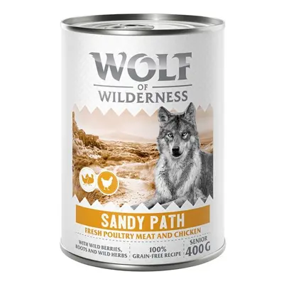 10 + 2 gratis! Wolf of Wilderness, karma mokra dla psa, 12 x 400 g - Senior “Expedition”, Sandy 