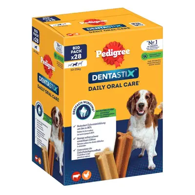 15% taniej! Przysmaki Pedigree dla psa, różne rodzaje - DentaStix, dla średnich psów (10-25kg), 