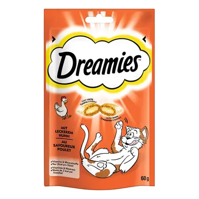 20% taniej! Dreamies, przysmaki dla kota, 60 g / 180 g / 350 g - Kurczak, 60 g