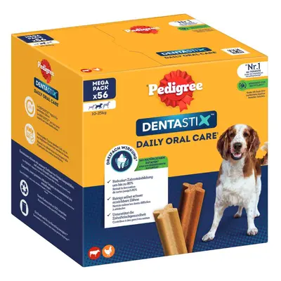 15% taniej! Przysmaki Pedigree dla psa, różne rodzaje - DentaStix, dla średnich psów (10-25kg), 