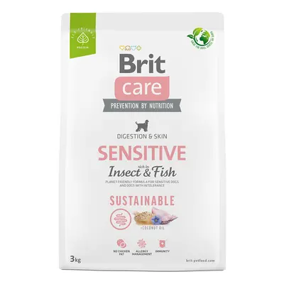 Brit Care Dog Sustainable Sensitive, ryba i insekty - 3 kg