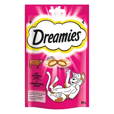 20% taniej! Dreamies, przysmaki dla kota, 60 g / 180 g / 350 g - Wołowina, 60 g