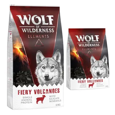 12 + 2 kg gratis! Wolf of Wilderness karma sucha dla psa, 14 kg - „Fiery Volcanoes”, jagnięcina