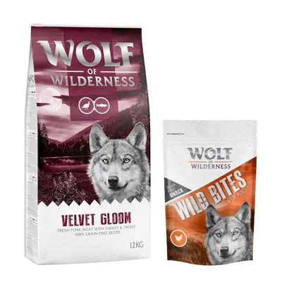 Wolf of Wilderness, sucha karma dla psa, 12 kg + przysmak Wild Bites, 180 g gratis! - "Velvet Gl